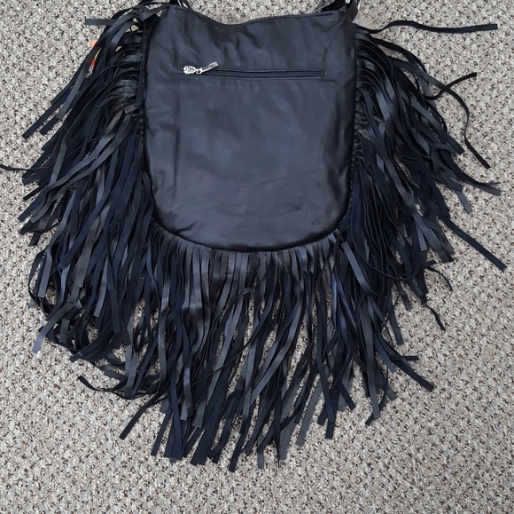 SOLD Finn Raccoon Fur and Lamb Leather Purse - Picture 3 of 4